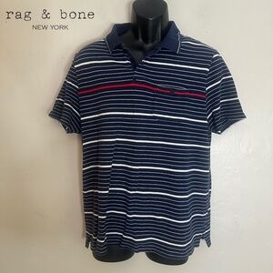 Rag & Bone Pocket Polo XL runs small Gently worn 100% cotton 20.5" armpits